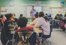Back-to-School Affirmations Back to School Affirmations | Image: Students sitting at desk listening to teacher