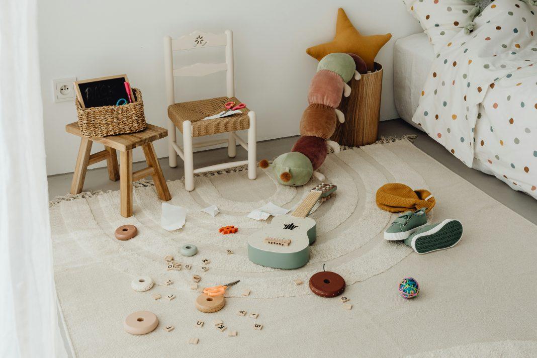 Indoor Winter Activities Kids toys and instruments on floor | Indoor Winter Activities