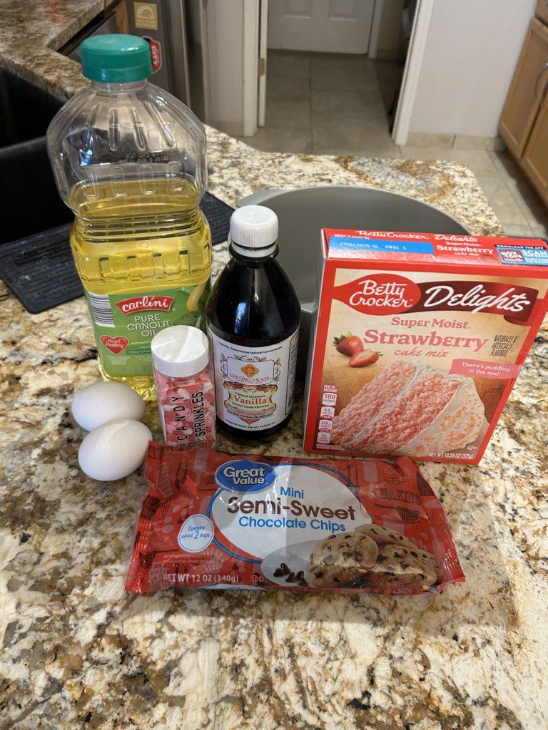 Cookie Ingredients | Easy Valentine's Day Recipe