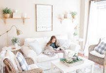 Bloom Into Reading: Spring Children’s Books little girl reading on couch | spring children's book