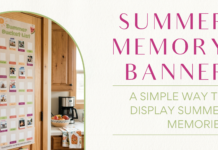 Free Summer Memory Banner Printable for Moms: A Simple Way to Display Summer Memories an image of the free summe memory banner